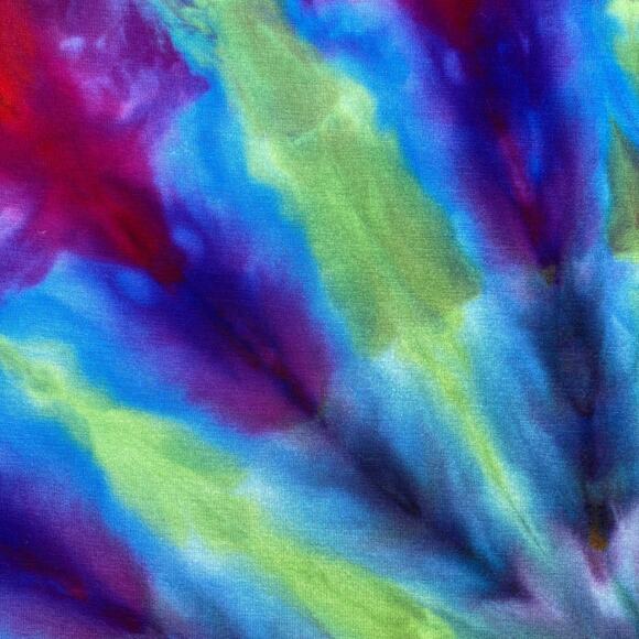 Ice Dyed Tank Dress - Sleeveless Bodycon - Vibrant Rainbow (Women's XSmall) - Picture 10 of 10